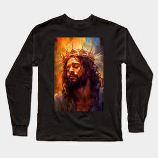 African American Art Jesus Christ Long Sleeve T-Shirt